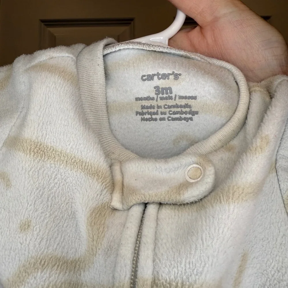 Carter's Baby Sleepers Cloud Sun‎ Footed Pajamas Size 3 Months